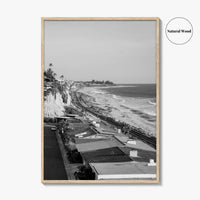 San Clemente Black and White Fine Art Photo Print, Orange County California Beach Poster