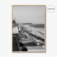 San Clemente Black and White Fine Art Photo Print, Orange County California Beach Poster