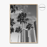 Tampa Skyline Black and White Fine Art Photo Print, Florida, USA, Poster