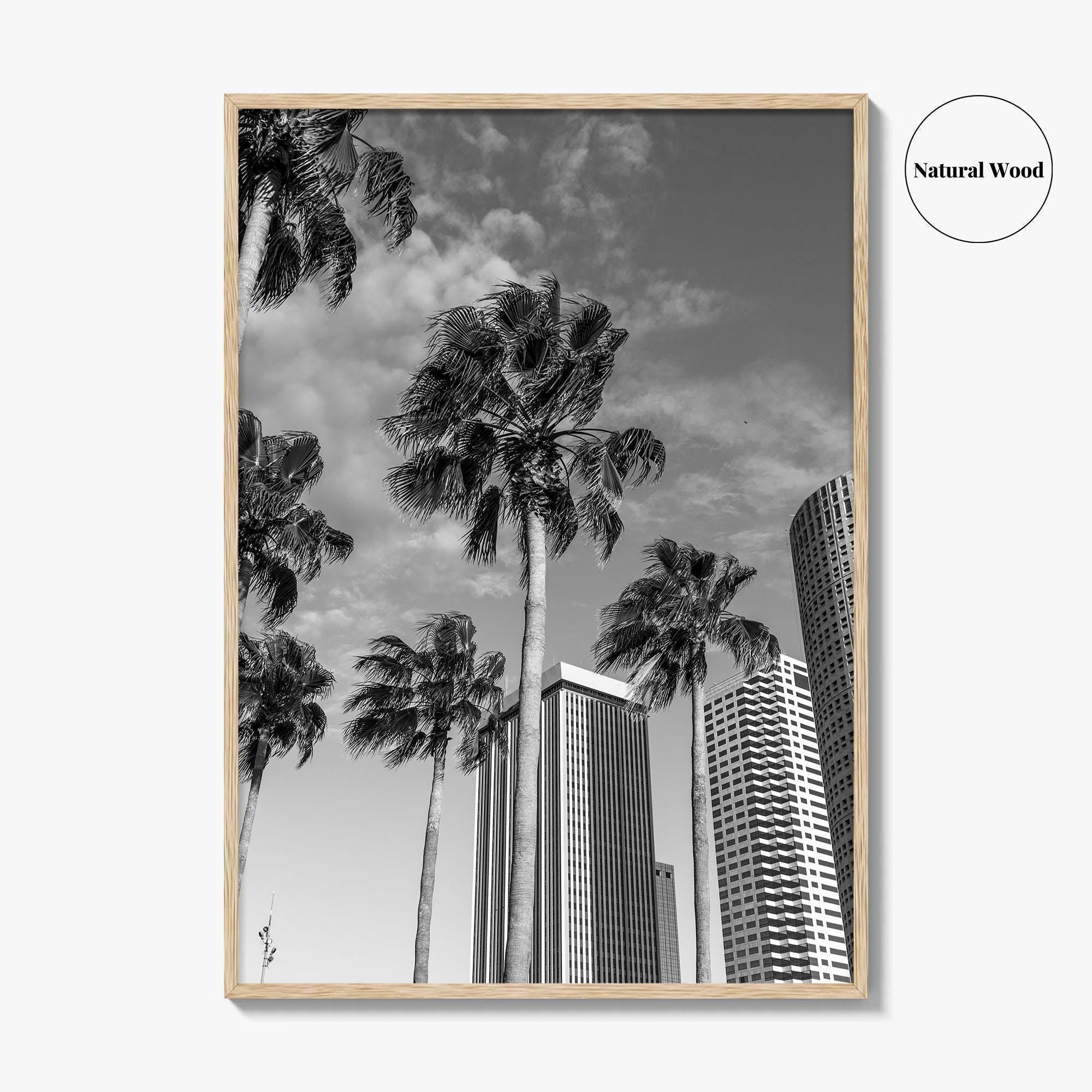 Tampa Skyline Black and White Fine Art Photo Print, Florida, USA, Poster