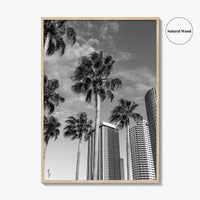 Tampa Skyline Black and White Fine Art Photo Print, Florida, USA, Poster