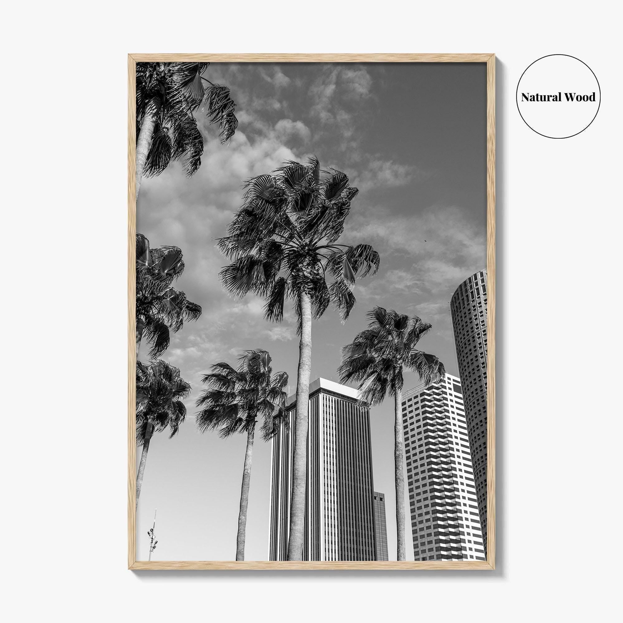 Tampa Skyline Black and White Fine Art Photo Print, Florida, USA, Poster