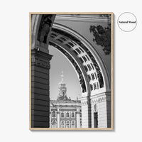 St Petersburg Black and White Fine Art Photo Print, Hermitage Museum, Russia Poster