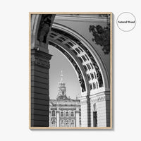 St Petersburg Black and White Fine Art Photo Print, Hermitage Museum, Russia Poster