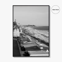 San Clemente Black and White Fine Art Photo Print, Orange County California Beach Poster