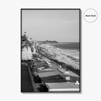 San Clemente Black and White Fine Art Photo Print, Orange County California Beach Poster