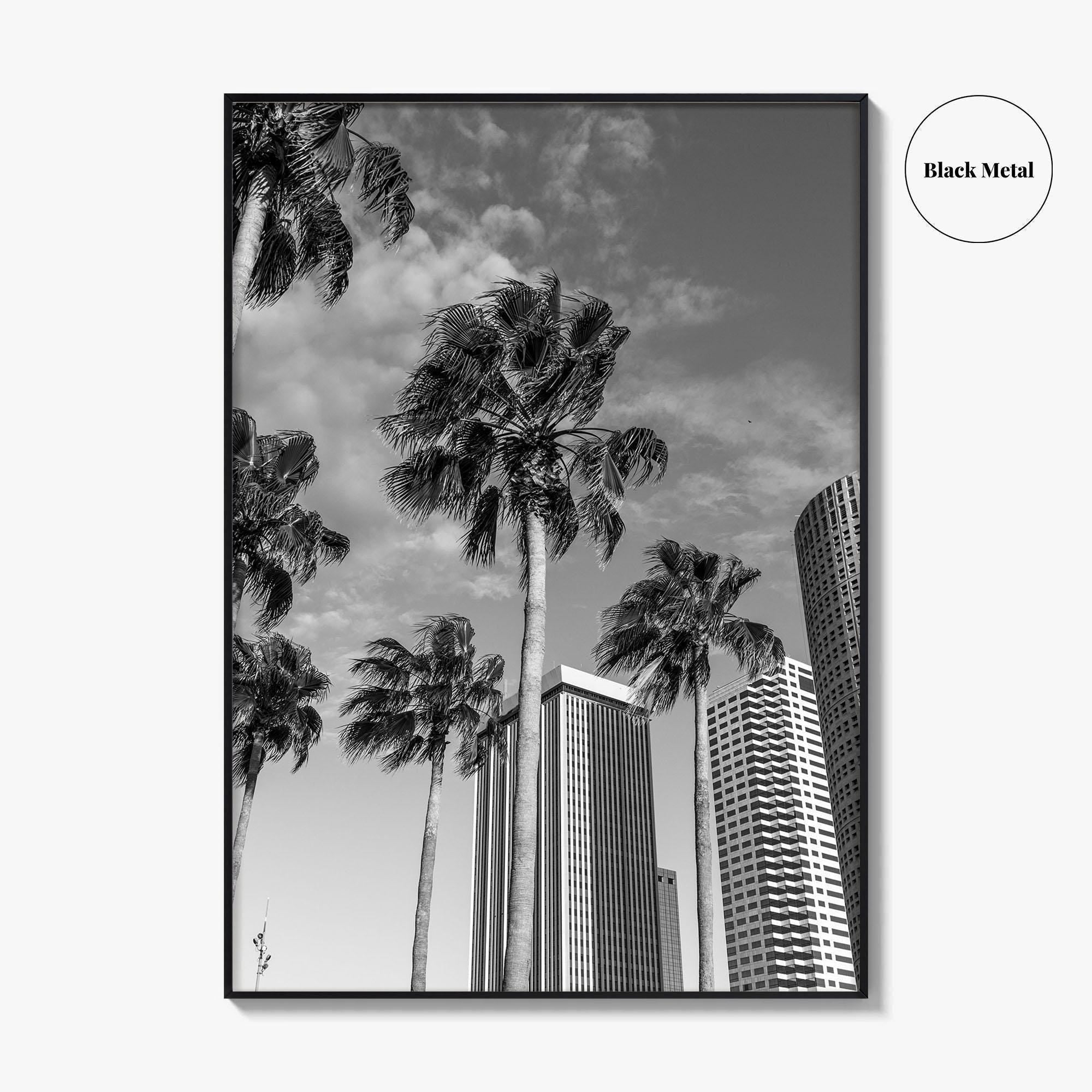 Tampa Skyline Black and White Fine Art Photo Print, Florida, USA, Poster