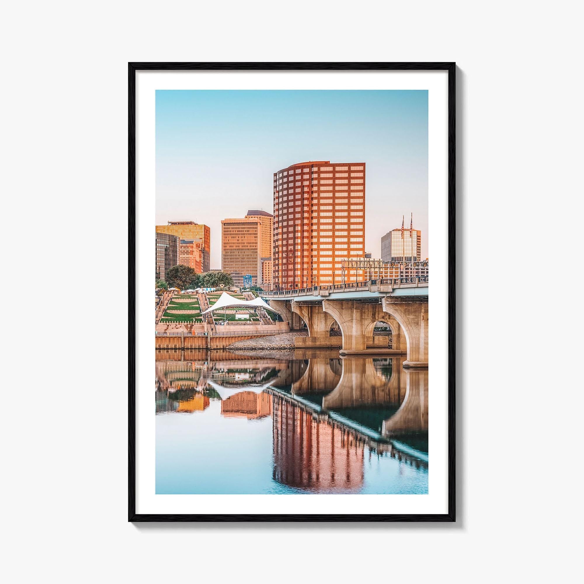 Hartford Skyline Fine Art Photo Print, City Poster, Connecticut CT USA
