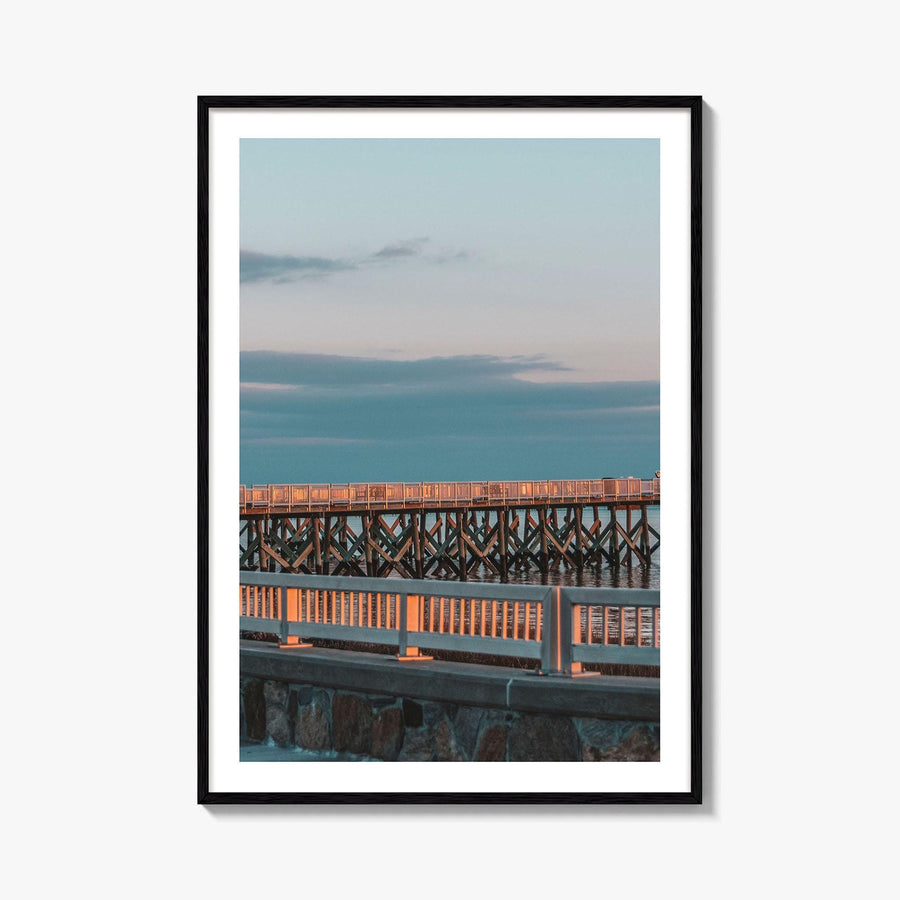Norwalk Fine Art Photo Print, Calf Pasture Beach, Long Island Sound Connecticut USA Poster