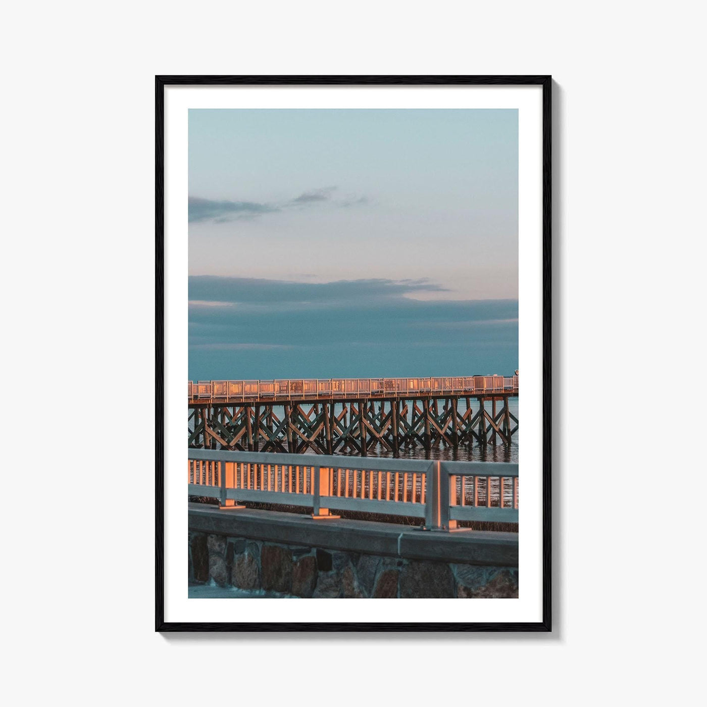 Norwalk Fine Art Photo Print, Calf Pasture Beach, Long Island Sound Connecticut USA Poster