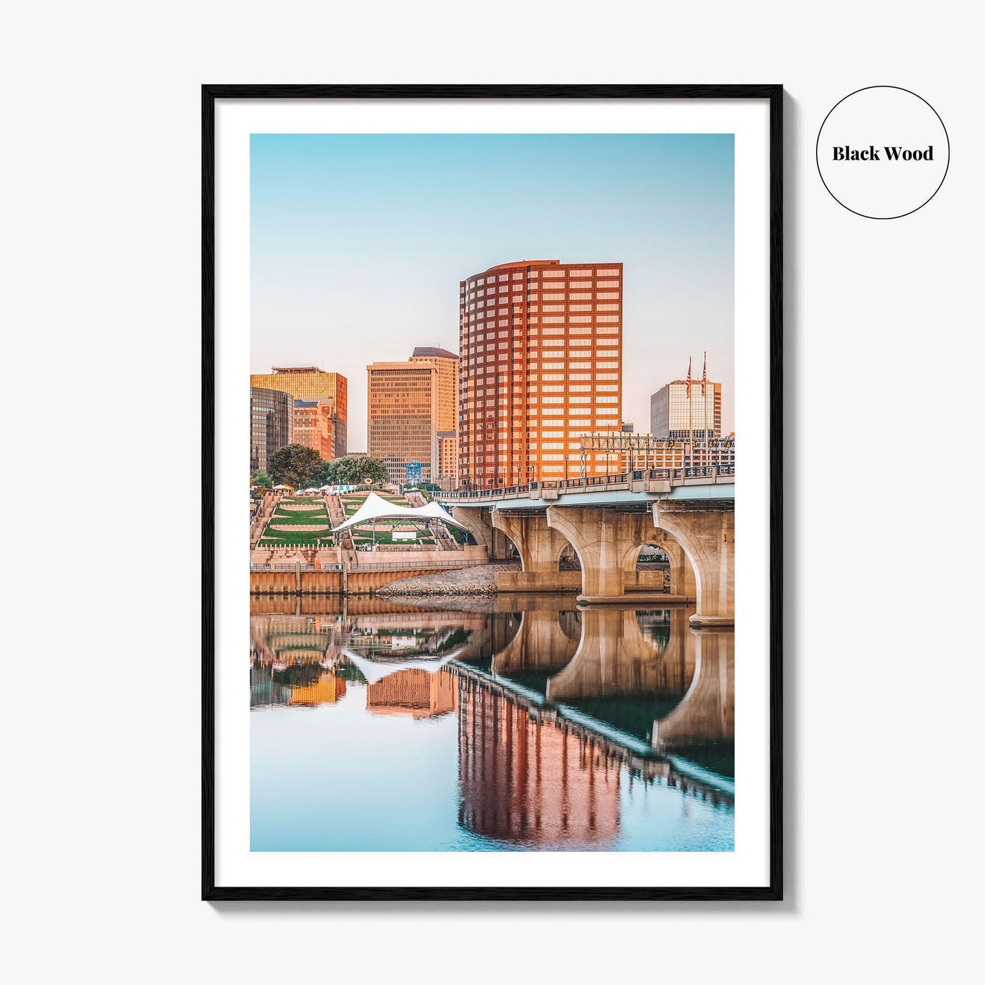 Hartford Skyline Fine Art Photo Print, City Poster, Connecticut CT USA