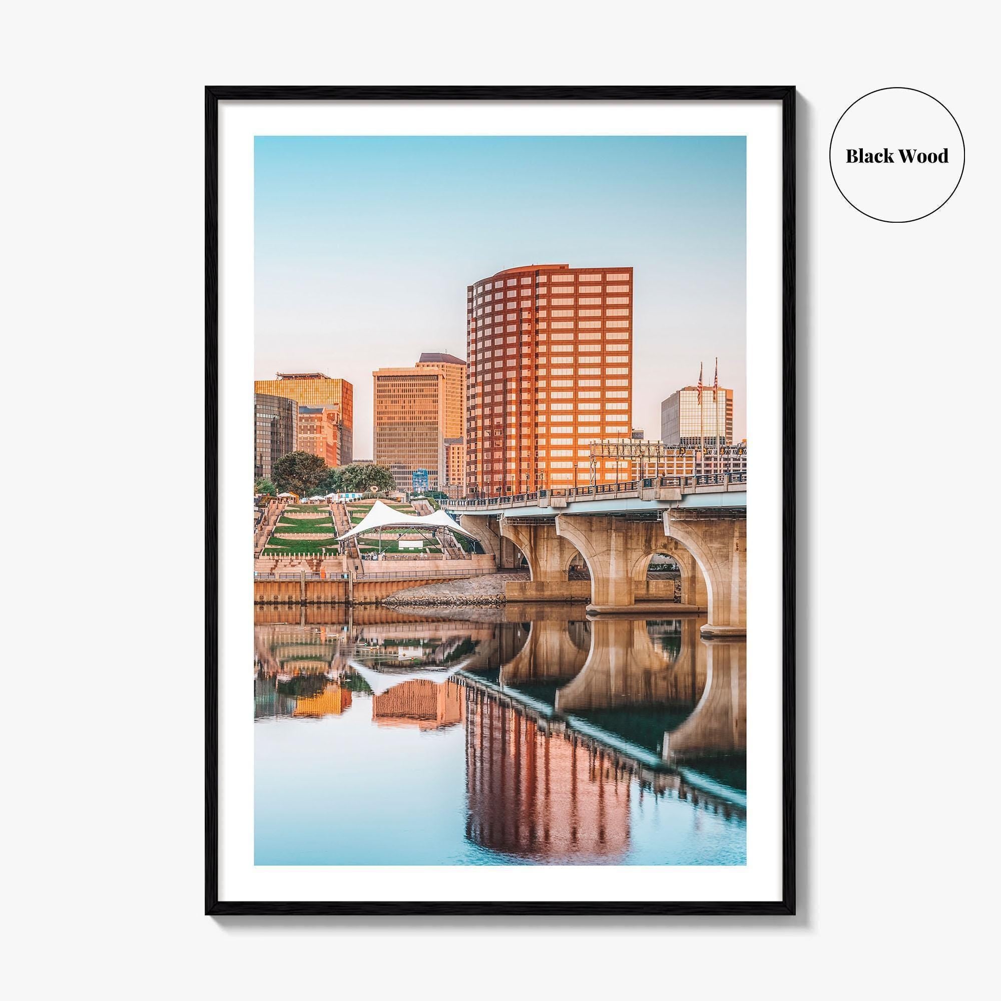 Hartford Skyline Fine Art Photo Print, City Poster, Connecticut CT USA