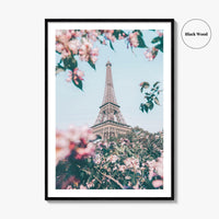 Eiffel Tower White Fine Art Photo Print, Paris France Poster, Île-de-France