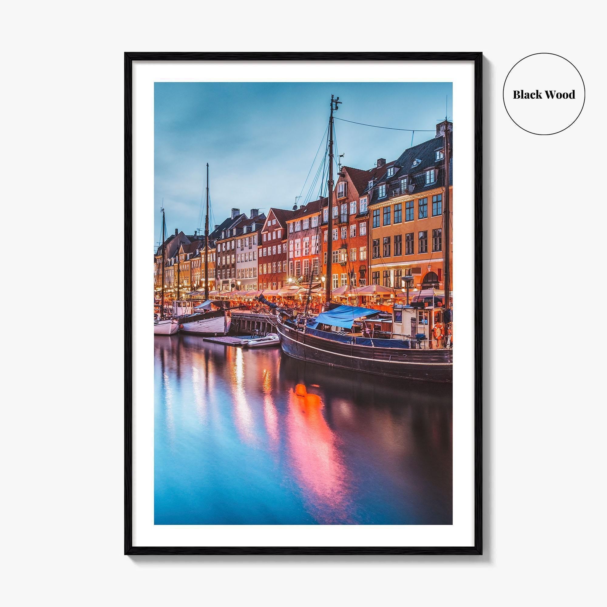 Copenhagen Fine Art Photo Print, Nyhavn Canal, Denmark, København, Photo Poster