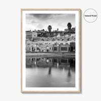 Capitola Black and White Fine Art Photo Print, Santa Cruz Monterey Bay California Poster