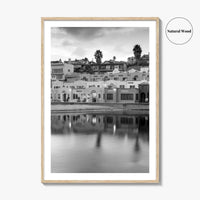 Capitola Black and White Fine Art Photo Print, Santa Cruz Monterey Bay California Poster