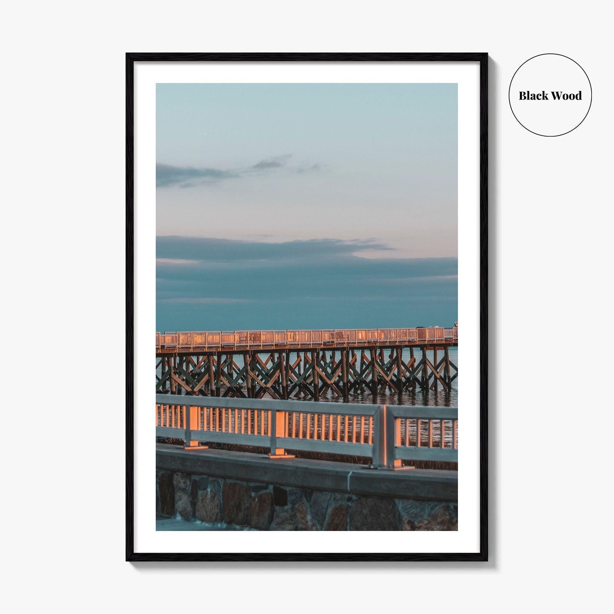 Norwalk Fine Art Photo Print, Calf Pasture Beach, Long Island Sound Connecticut USA Poster