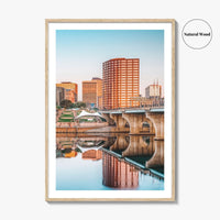 Hartford Skyline Fine Art Photo Print, City Poster, Connecticut CT USA