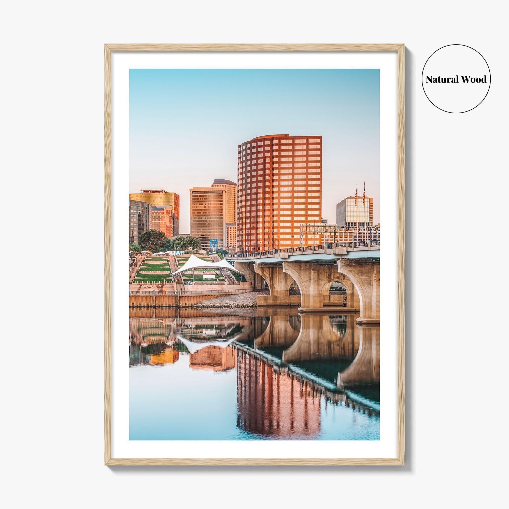 Hartford Skyline Fine Art Photo Print, City Poster, Connecticut CT USA