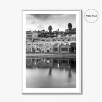 Capitola Black and White Fine Art Photo Print, Santa Cruz Monterey Bay California Poster