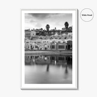 Capitola Black and White Fine Art Photo Print, Santa Cruz Monterey Bay California Poster