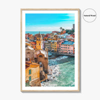 Vernazza Fine Art Photo Print, Cinque Terre, Liguria Italy Seascape Poster