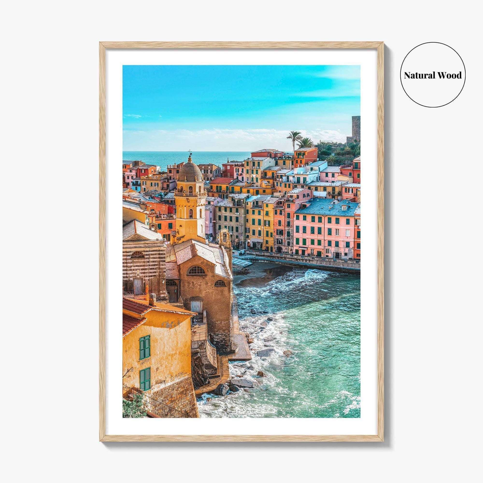 Vernazza Fine Art Photo Print, Cinque Terre, Liguria Italy Seascape Poster