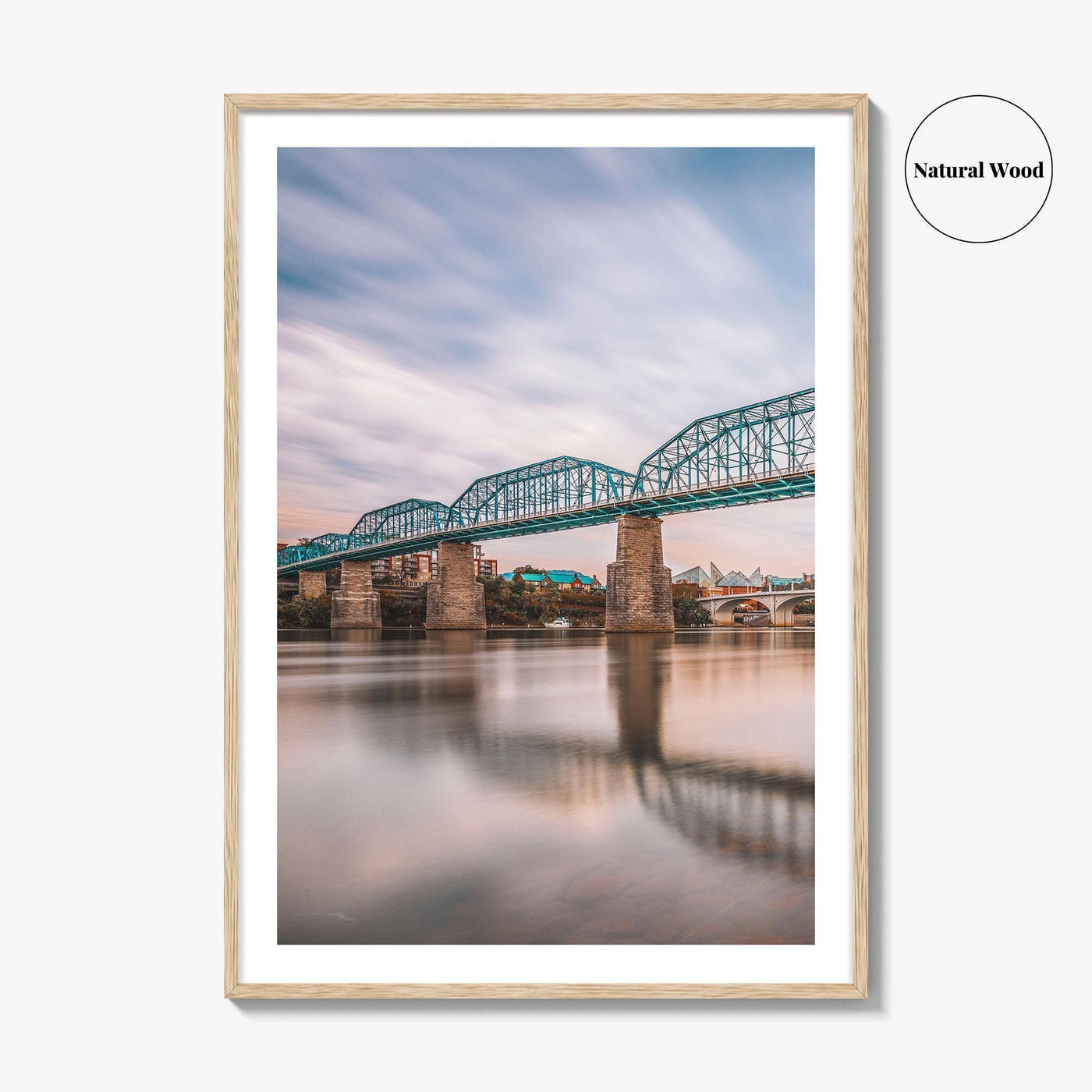 Chattanooga Fine Art Photo Print, Tennessee River Bridge, USA Wall Decor Poster