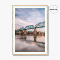 Chattanooga Fine Art Photo Print, Tennessee River Bridge, USA Wall Decor Poster