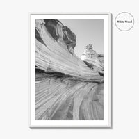 Coyote Buttes South Black and White Fine Art Photo Print, Vermilion Cliffs Poster