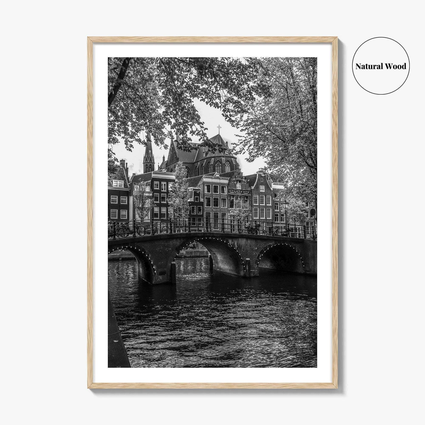 Amsterdam Black and White Fine Art Photo Print, Netherlands Poster, Holland Wall Decor