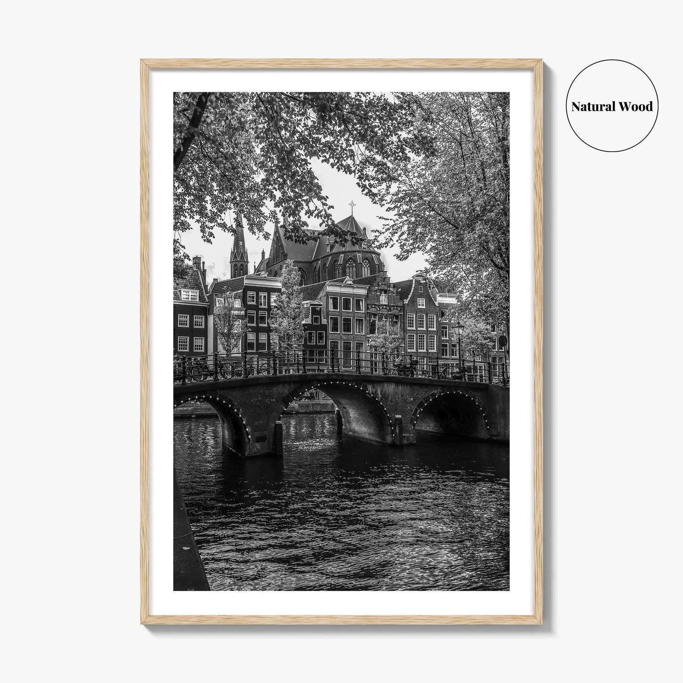 Amsterdam Black and White Fine Art Photo Print, Netherlands Poster, Holland Wall Decor