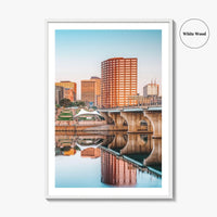 Hartford Skyline Fine Art Photo Print, City Poster, Connecticut CT USA