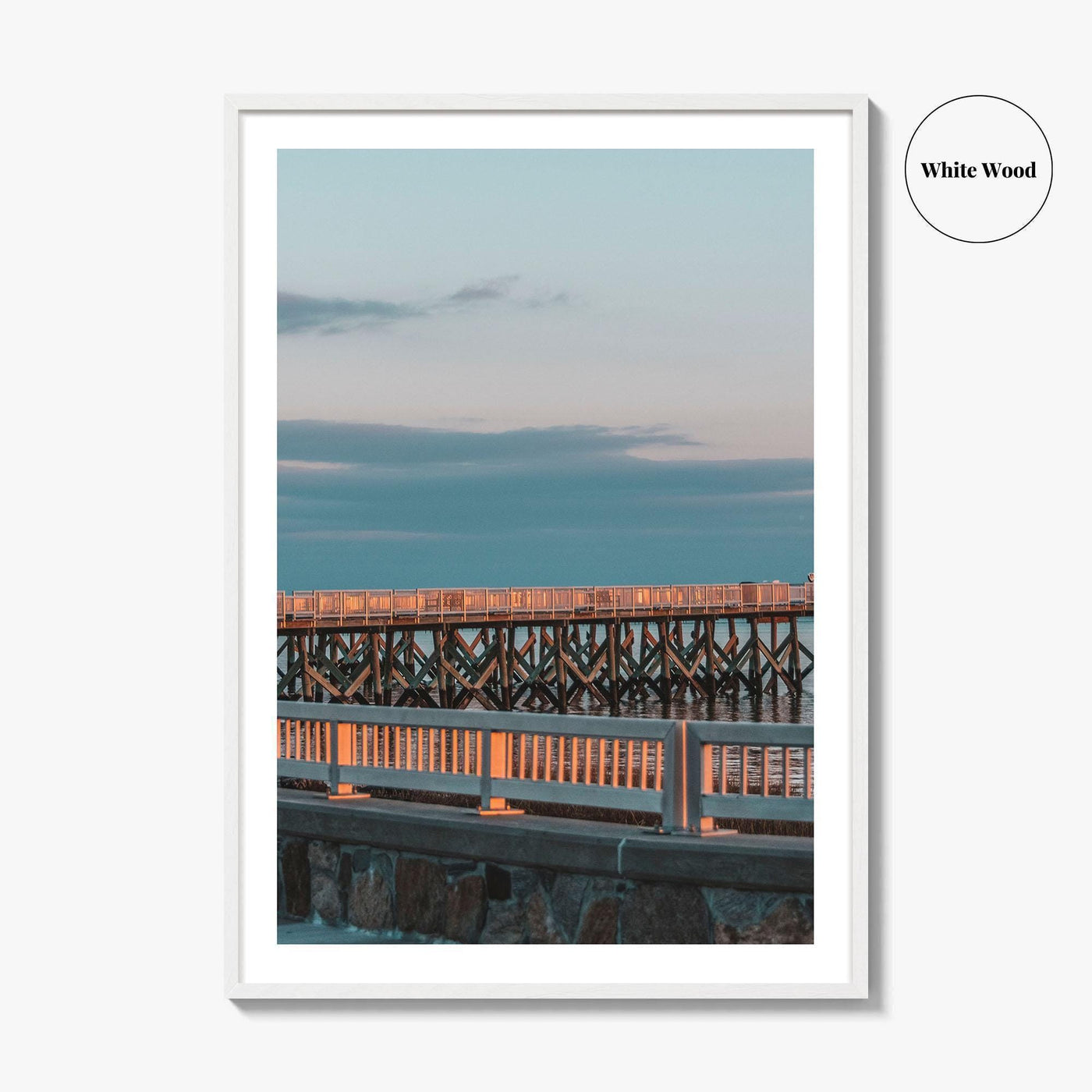 Norwalk Fine Art Photo Print, Calf Pasture Beach, Long Island Sound Connecticut USA Poster