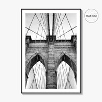 Brooklyn Bridge Black and White Fine Art Photo Print, New York City, NYC Poster