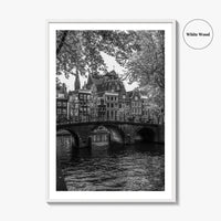 Amsterdam Black and White Fine Art Photo Print, Netherlands Poster, Holland Wall Decor