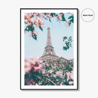 Eiffel Tower White Fine Art Photo Print, Paris France Poster, Île-de-France