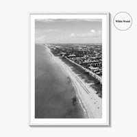 Delray Beach Black and White Fine Art Photo Print, Florida USA Poster