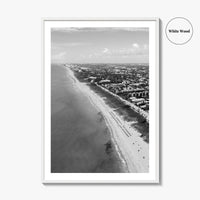 Delray Beach Black and White Fine Art Photo Print, Florida USA Poster