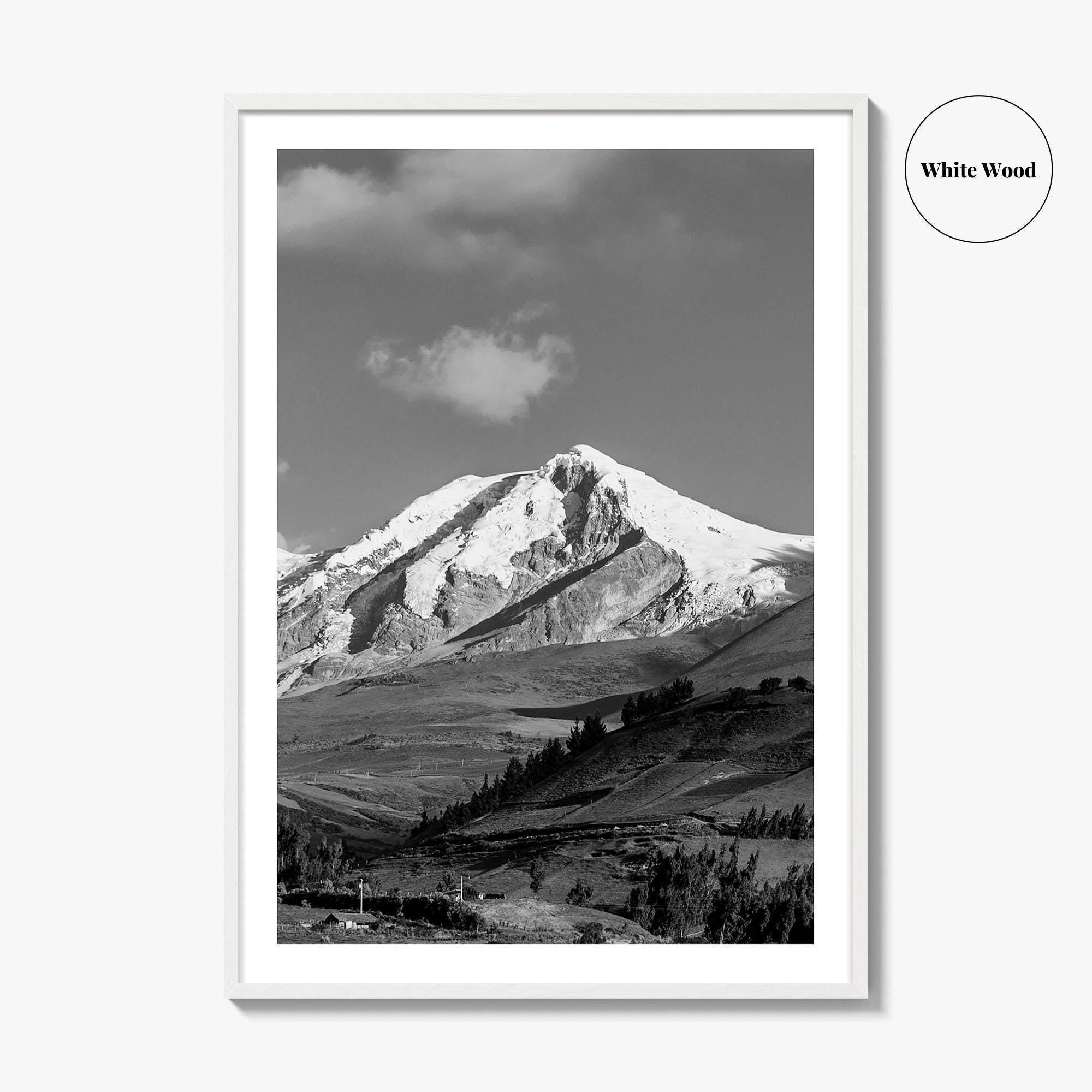 Ecuador Black and White Fine Art Photo Print, South America Wall Art Poster