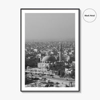 Aleppo Black and White Fine Art Photo Print, Citadel, Syria Wall Decor Poster