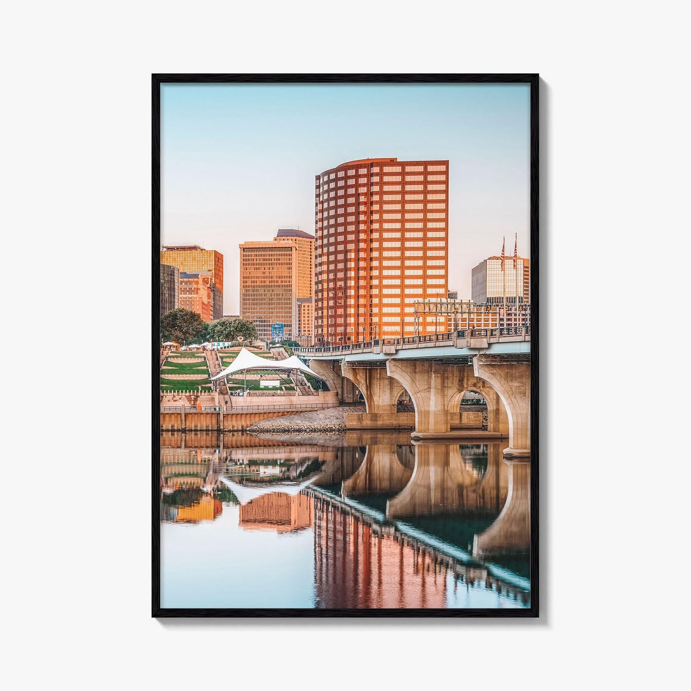 Hartford Skyline Fine Art Photo Print, City Poster, Connecticut CT USA