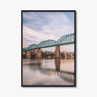 Chattanooga Fine Art Photo Print, Tennessee River Bridge, USA Wall Decor Poster