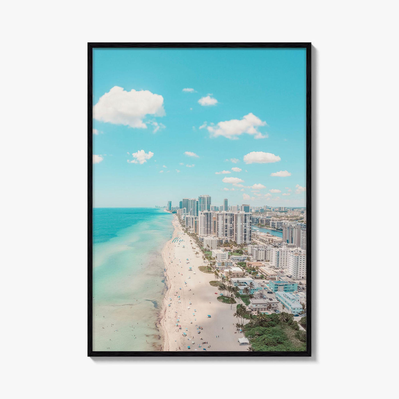 Hollywood Beach Fine Art Photo Print, Hallandale Beach, Florida USA Wall Decor Poster