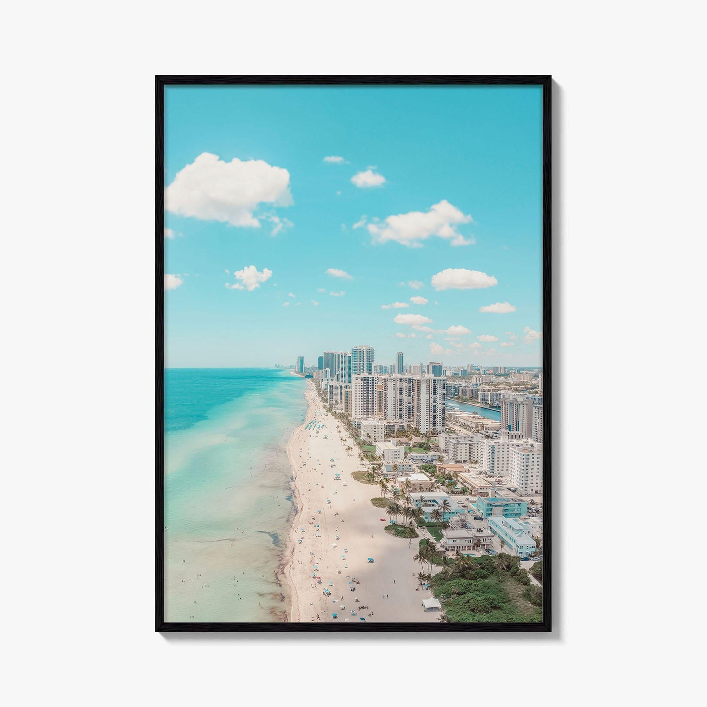 Hollywood Beach Fine Art Photo Print, Hallandale Beach, Florida USA Wall Decor Poster