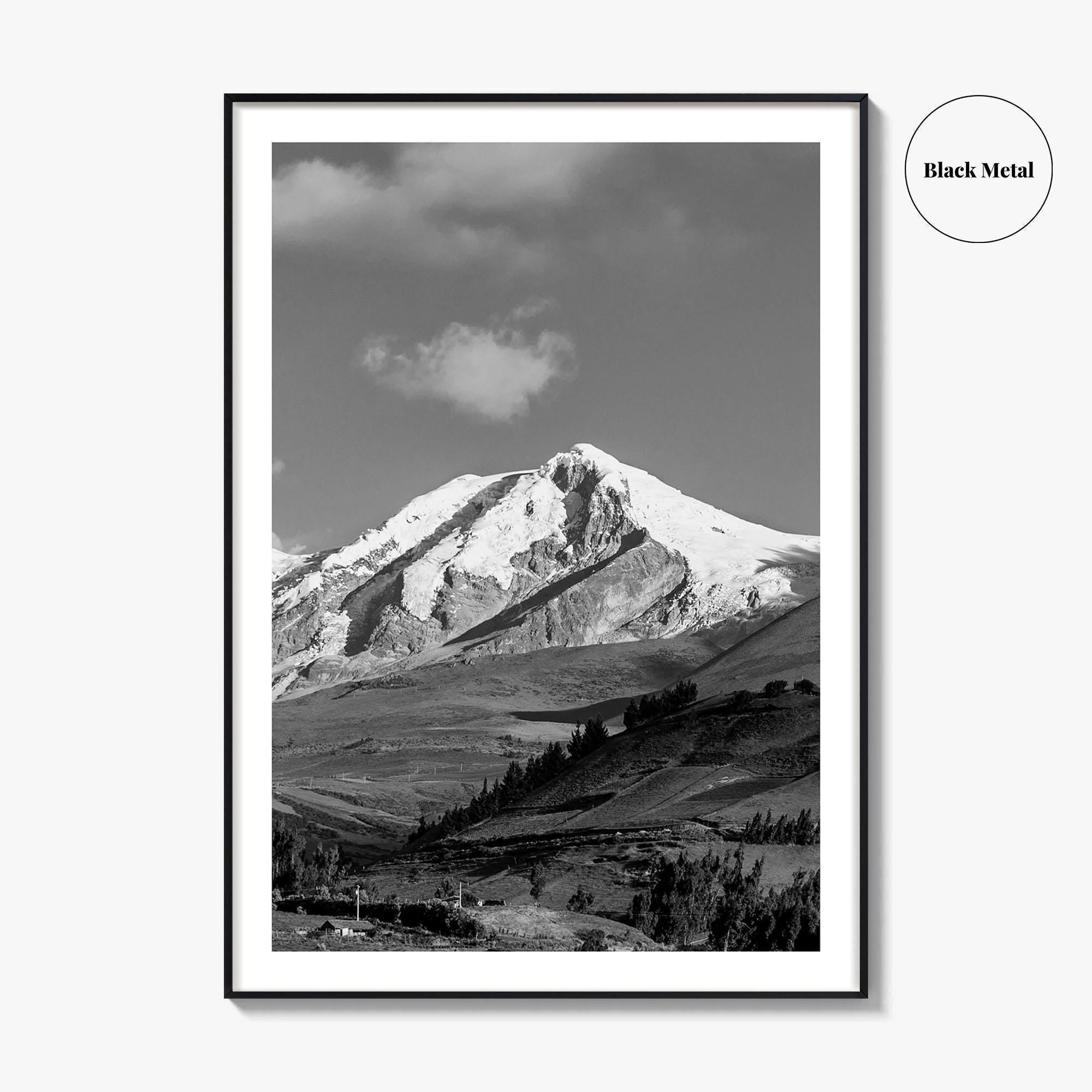 Ecuador Black and White Fine Art Photo Print, South America Wall Art Poster