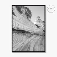 Coyote Buttes South Black and White Fine Art Photo Print, Vermilion Cliffs Poster