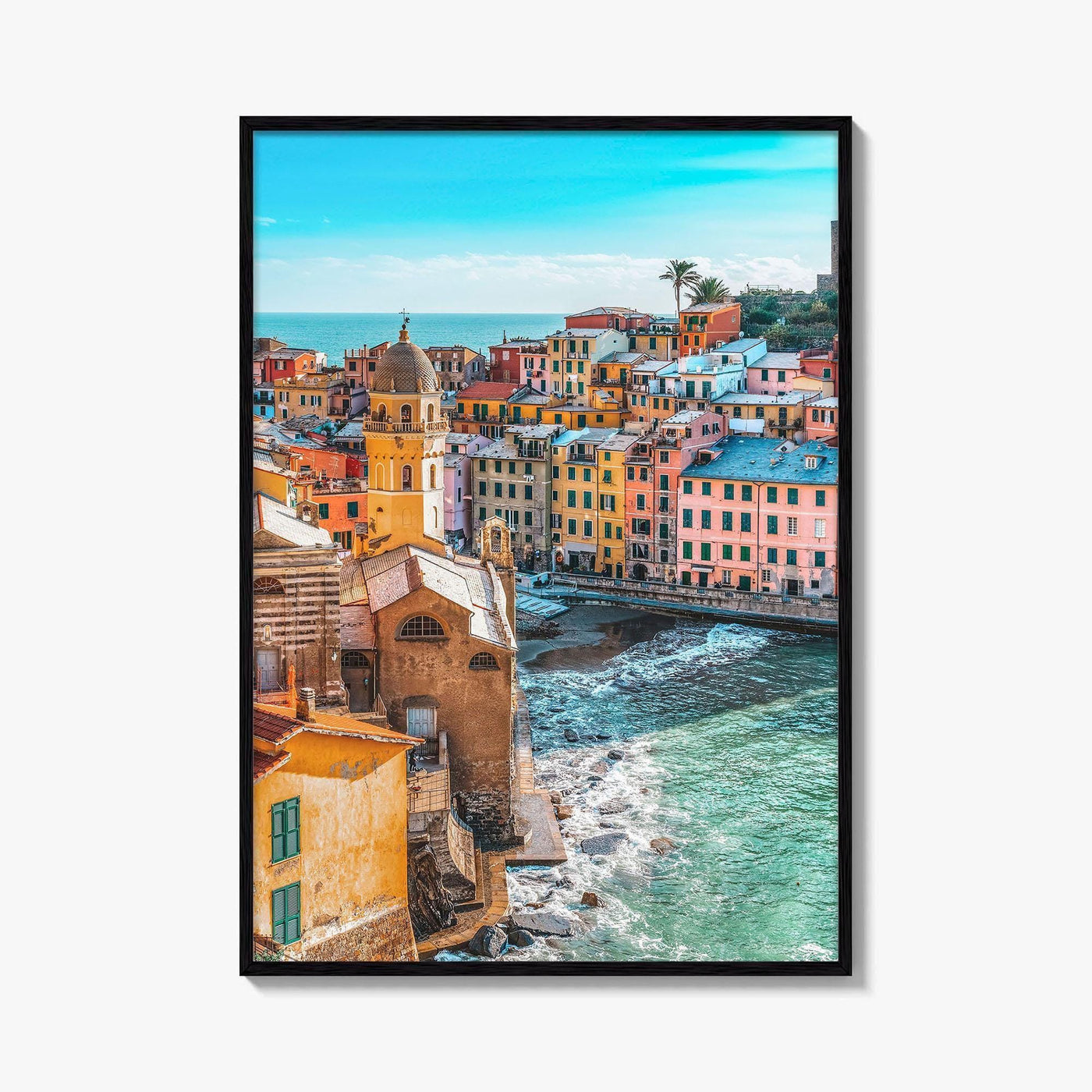 Vernazza Fine Art Photo Print, Cinque Terre, Liguria Italy Seascape Poster