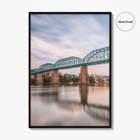 Chattanooga Fine Art Photo Print, Tennessee River Bridge, USA Wall Decor Poster