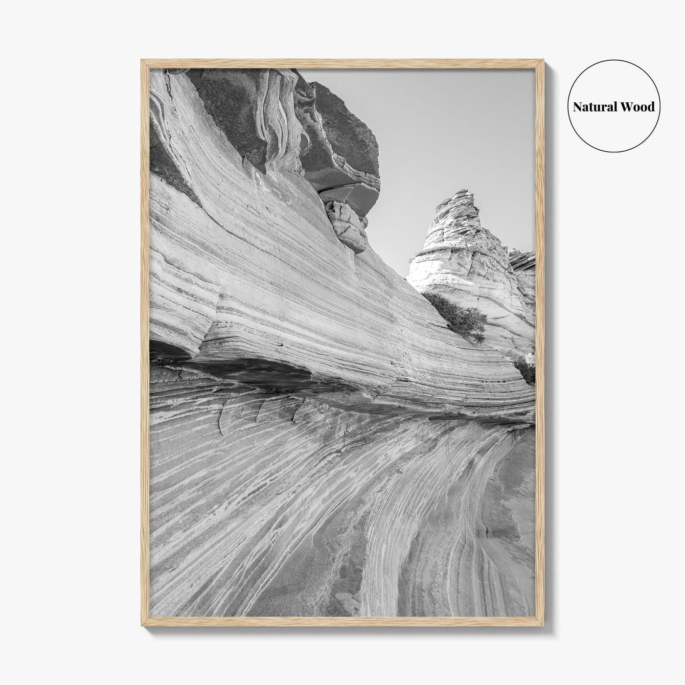 Coyote Buttes South Black and White Fine Art Photo Print, Vermilion Cliffs Poster